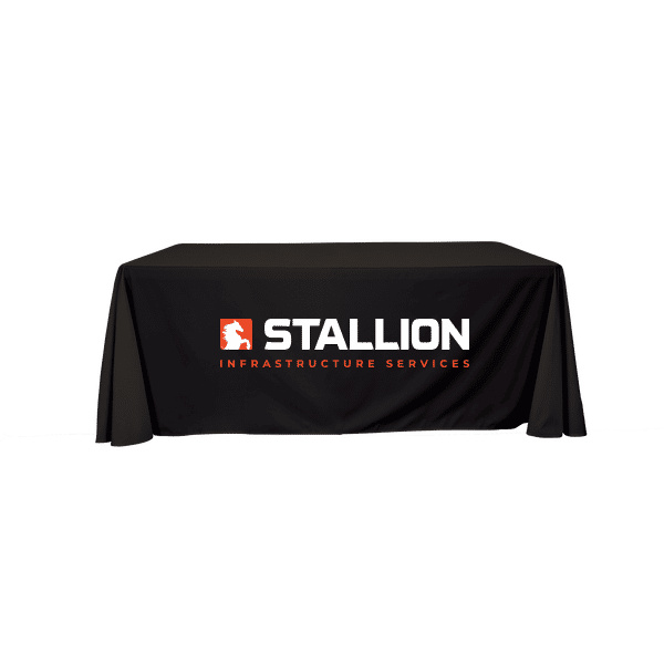 6' Premium Draped Standard Table Cover(Full Color Dye Sublimation)