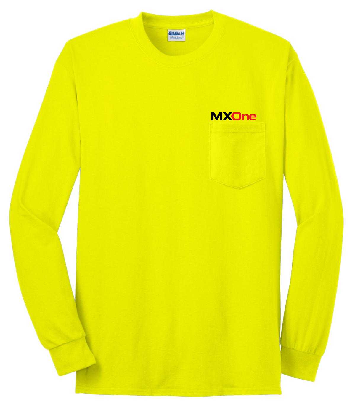 Gildan® - Ultra Cotton® 100% US Cotton Long Sleeve T-Shirt with Pocket.  2410