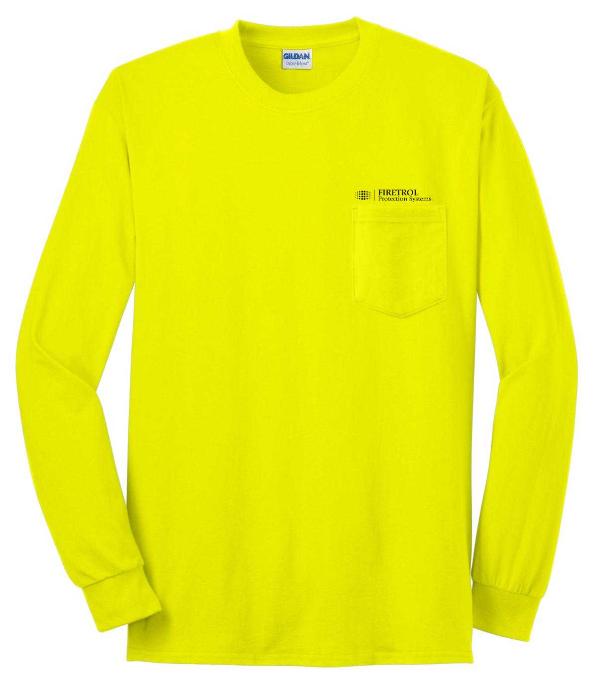 Gildan® - Ultra Cotton® 100% US Cotton Long Sleeve T-Shirt with Pocket.  2410