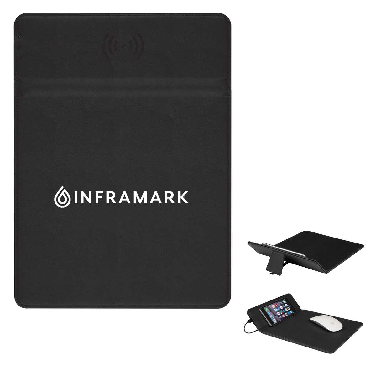 WIRELESS CHARGING MOUSE PAD WITH PHONE STAND 2953