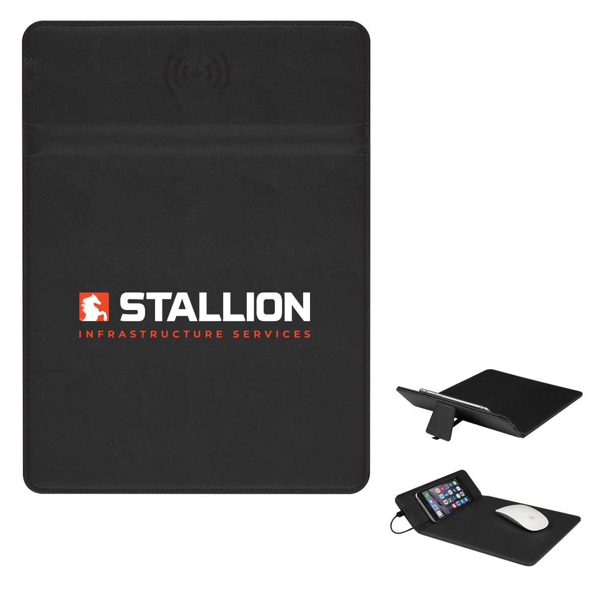 WIRELESS CHARGING MOUSE PAD WITH PHONE STAND 2953