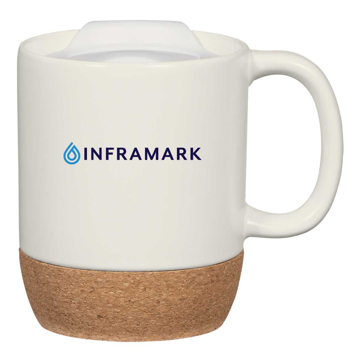 14 OZ. CORK BASE CERAMIC MUG 7146