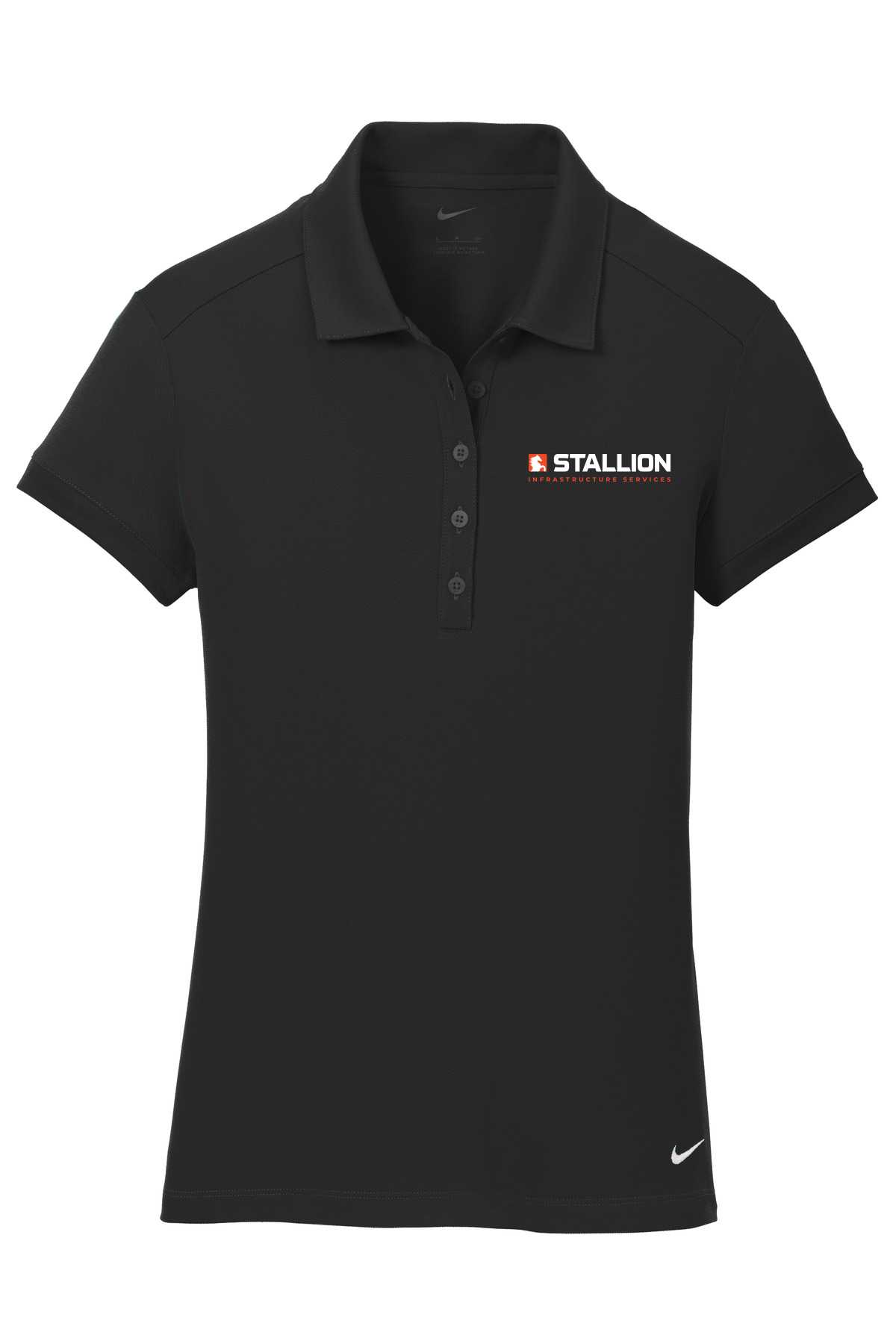 Nike Ladies Dri-FIT Solid Icon Pique Modern Fit Polo.  746100