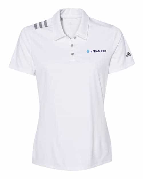 Adidas Adidas Women's 3-Stripes Shoulder Polo A325
