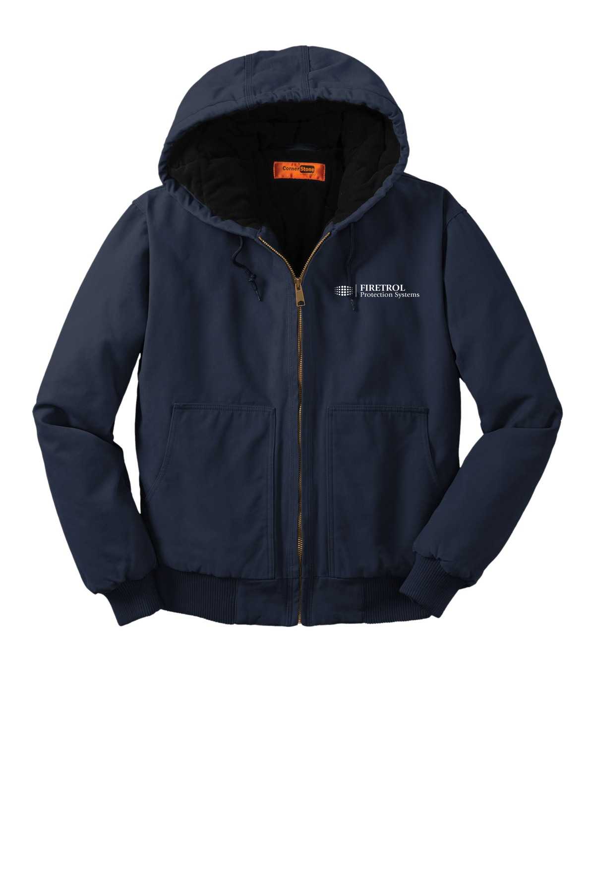CornerStone® Washed Duck Cloth Insulated Hooded Work Jacket. CSJ41