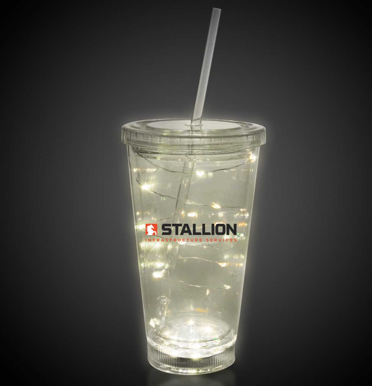 White String Light 16oz LED Cup