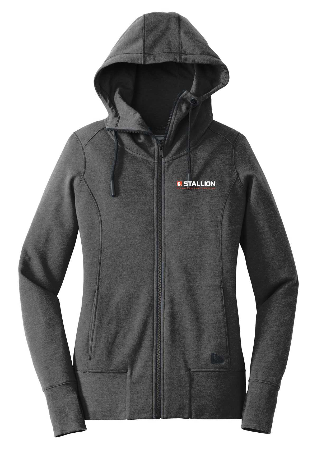New Era ® Ladies Tri-Blend Fleece Full-Zip Hoodie. LNEA511