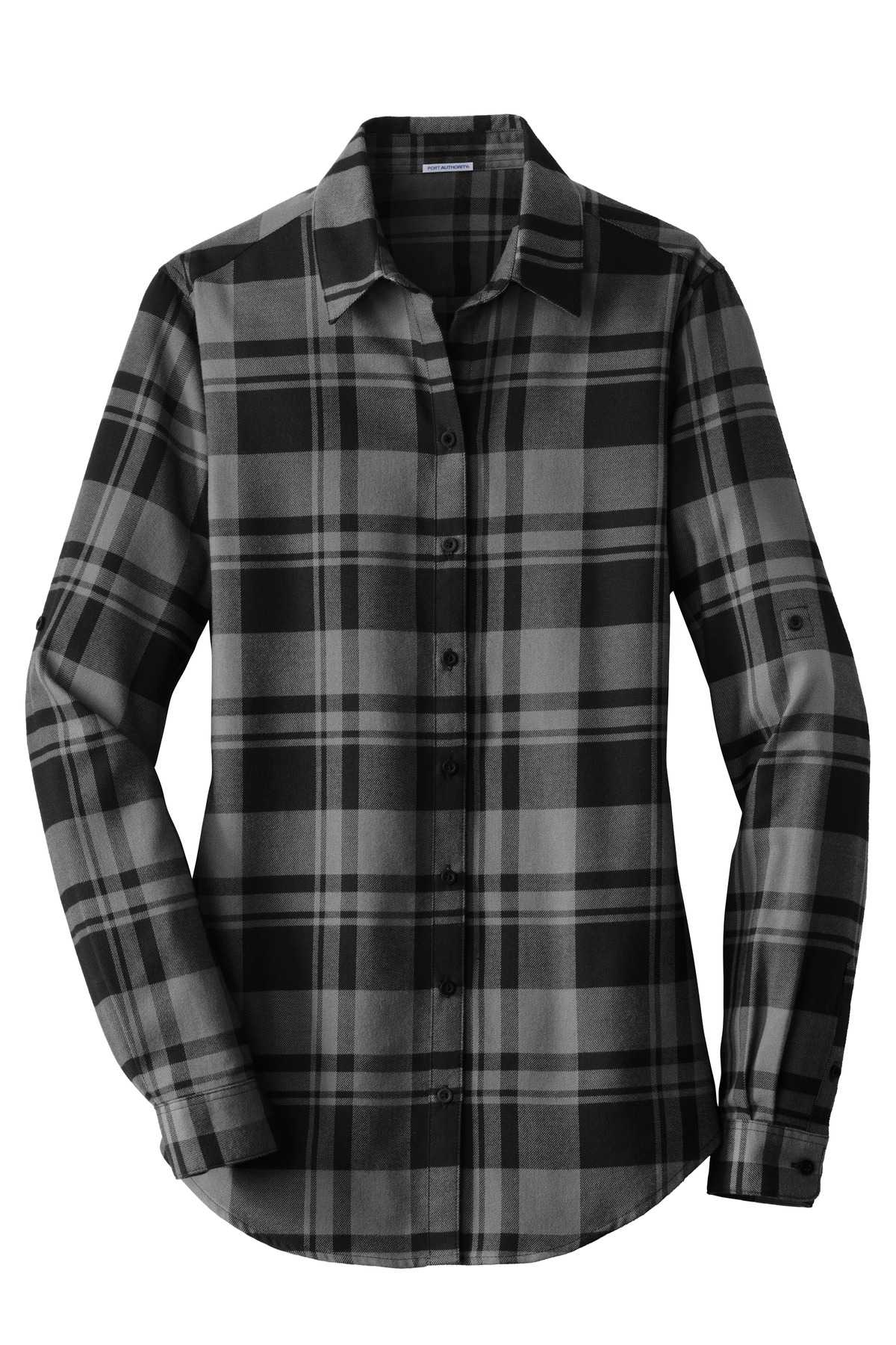 Port Authority® Ladies Plaid Flannel Tunic . LW668