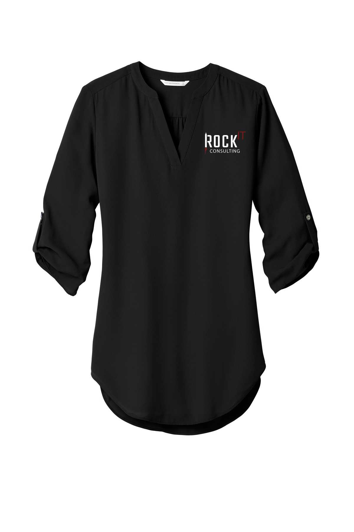 Port Authority® Ladies 3/4-Sleeve Tunic Blouse. LW701