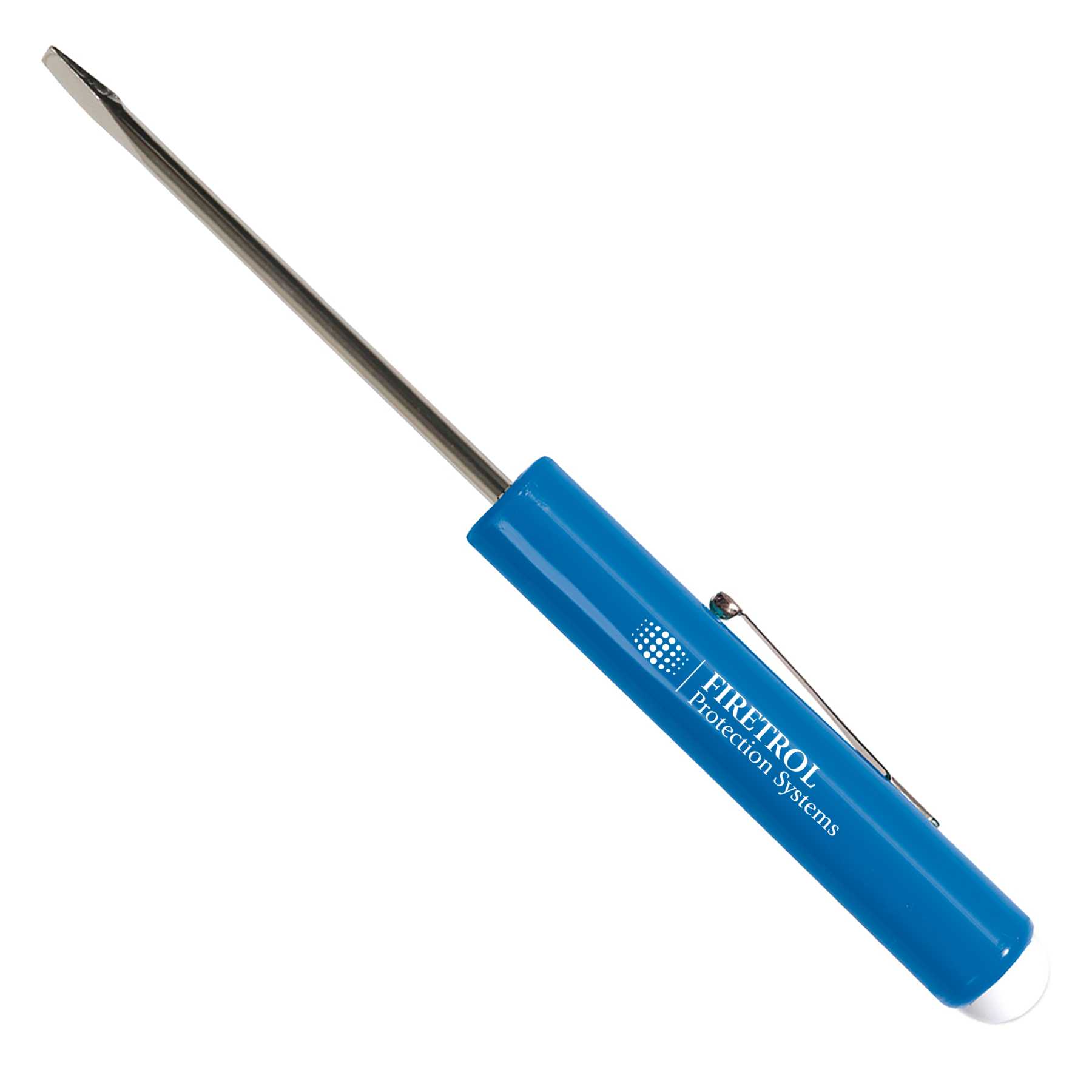 Pocket Screwdriver - 1/8" Flat Tip Blade w/Button Top