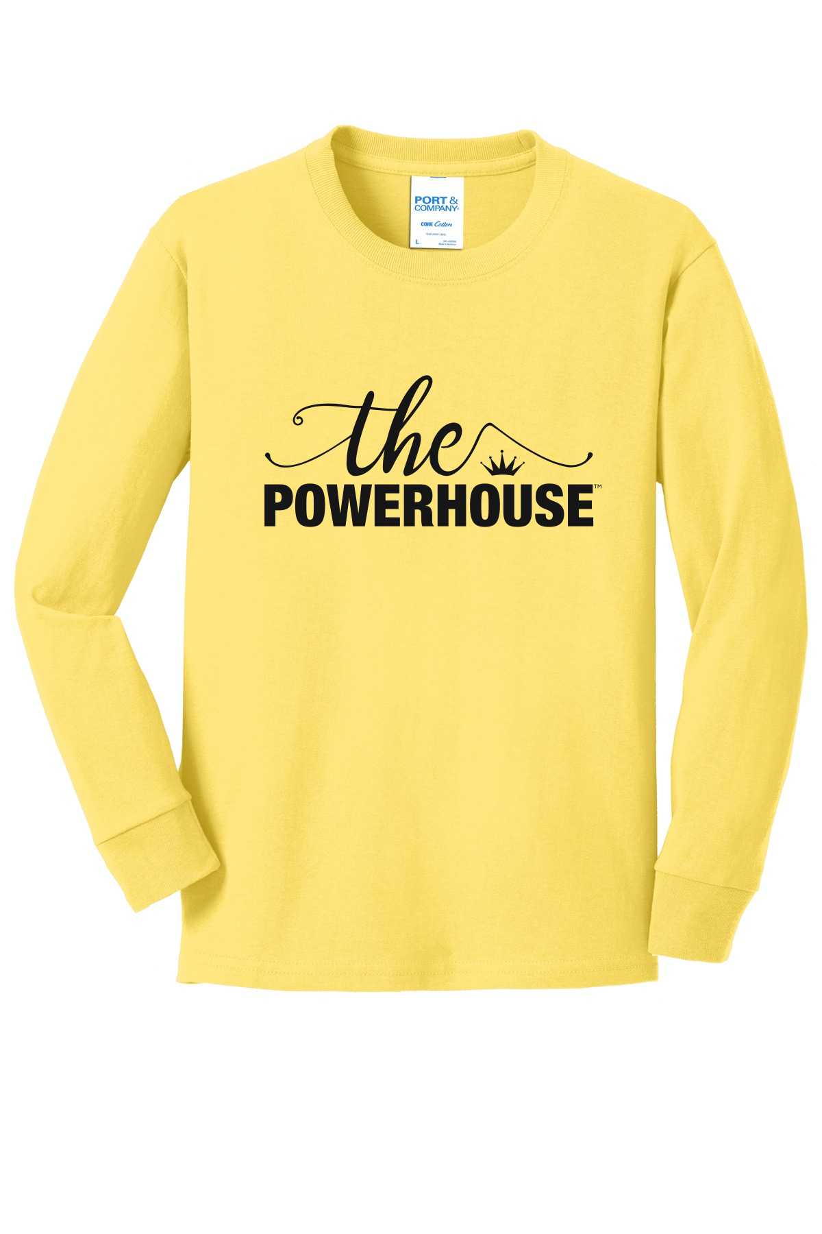 Port & Company® Youth Long Sleeve Core Cotton Tee. PC54YLS