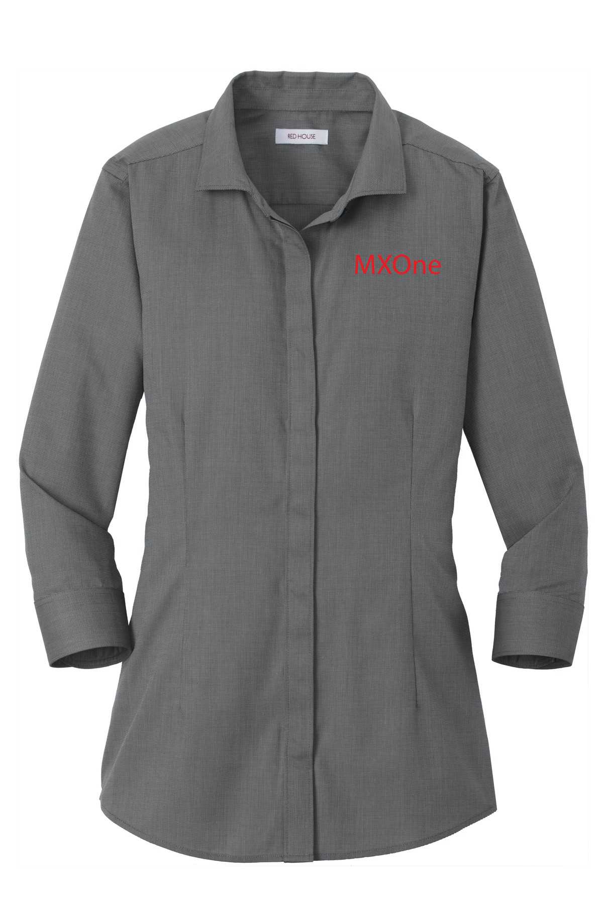 Red House®  Ladies 3/4-Sleeve Nailhead Non-Iron Shirt. RH690