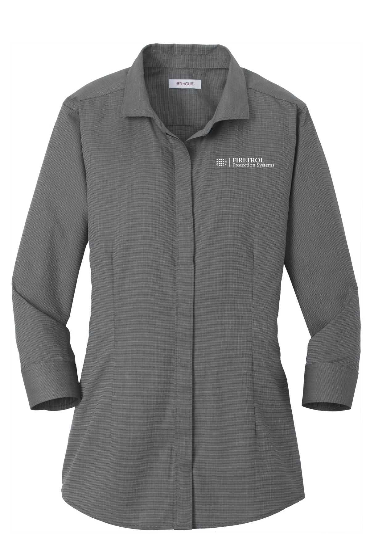 Red House®  Ladies 3/4-Sleeve Nailhead Non-Iron Shirt. RH690