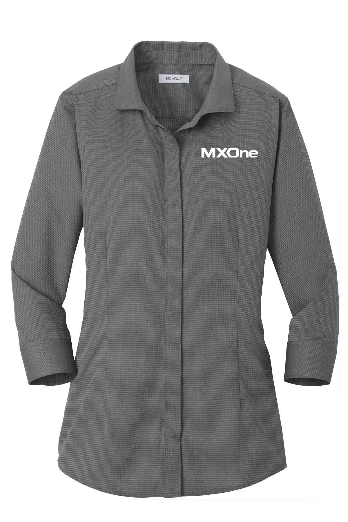 Red House® Ladies 3/4-Sleeve Nailhead Non-Iron Shirt. RH690