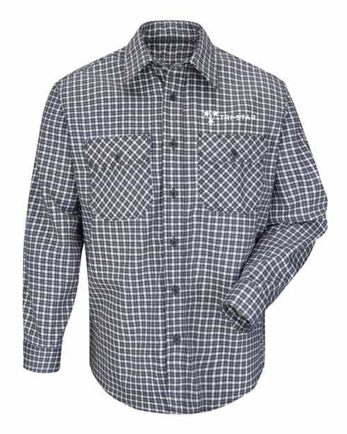 Bulwark Plaid Long Sleeve Uniform Shirt SLD6