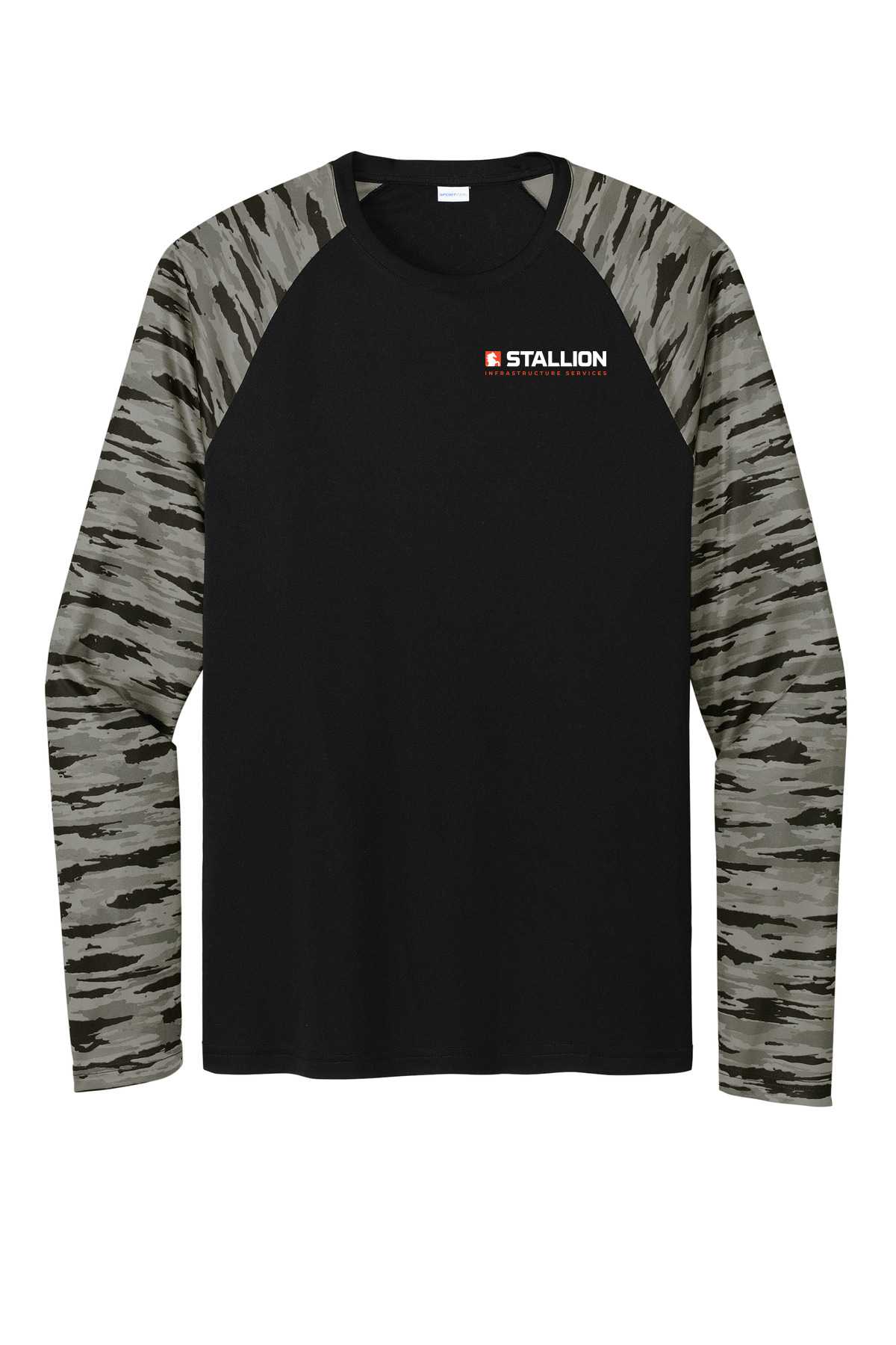 Sport-Tek® Drift Camo Colorblock Long Sleeve Tee ST376LS