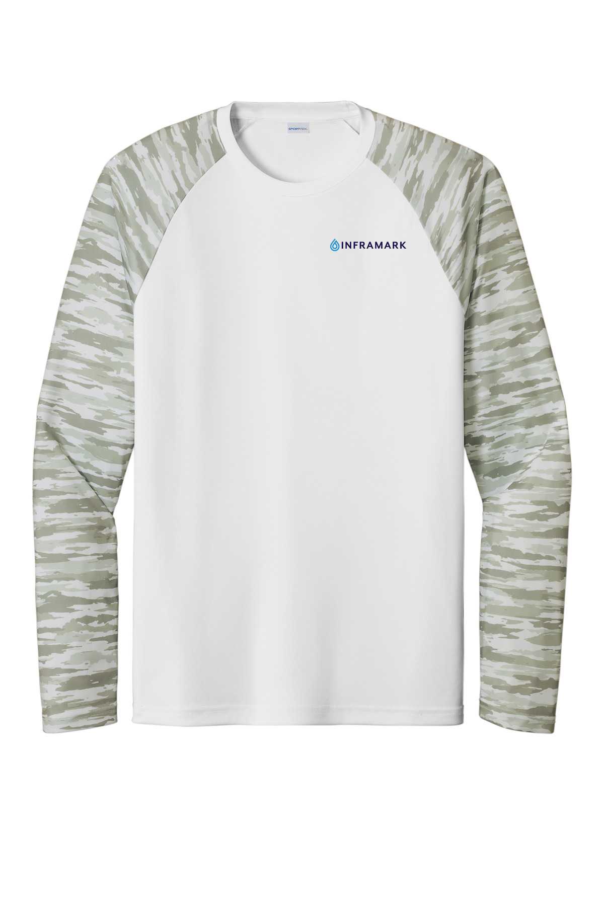 Sport-Tek® Drift Camo Colorblock Long Sleeve Tee ST376LS