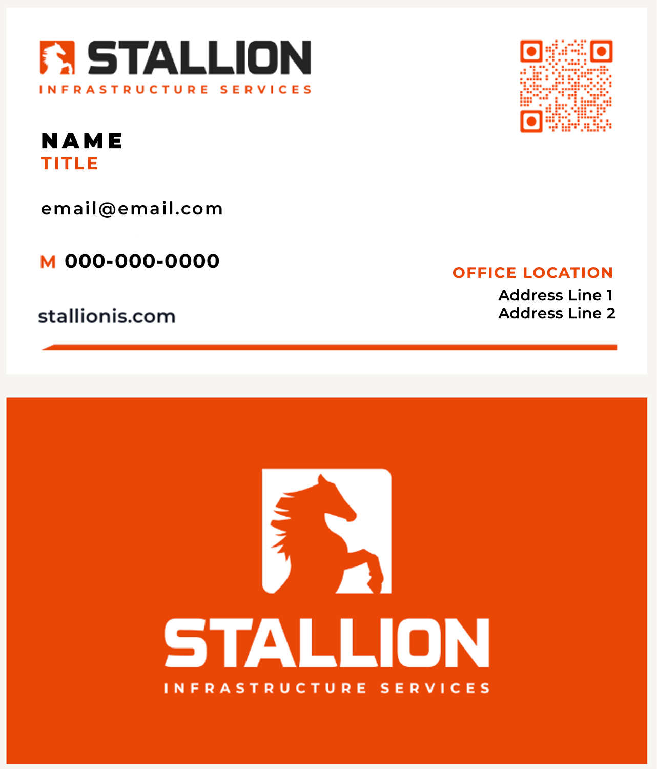 Stallion QR Business Card - 1 Number
