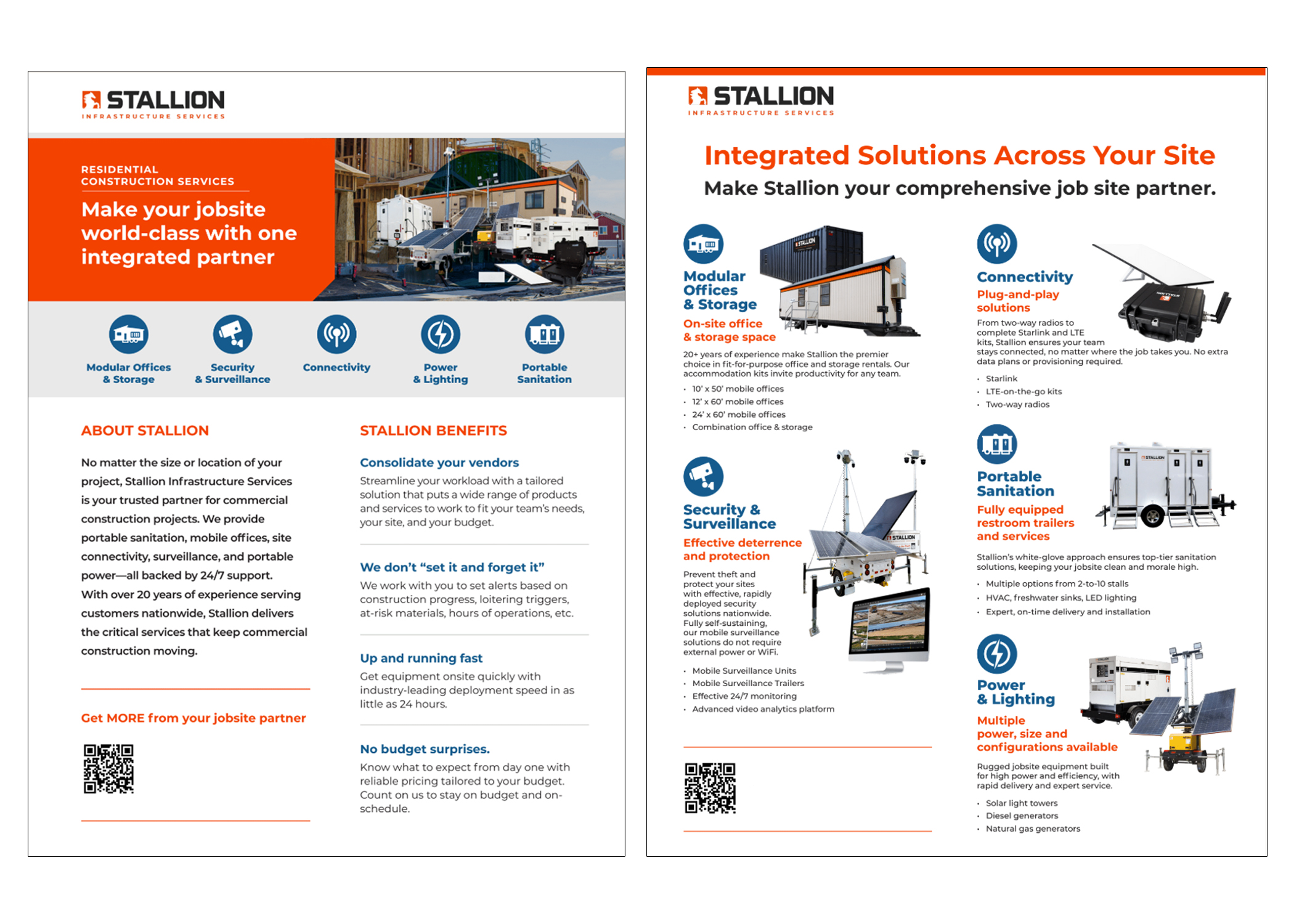 Stallion Residential Construction Services Cut Sheet