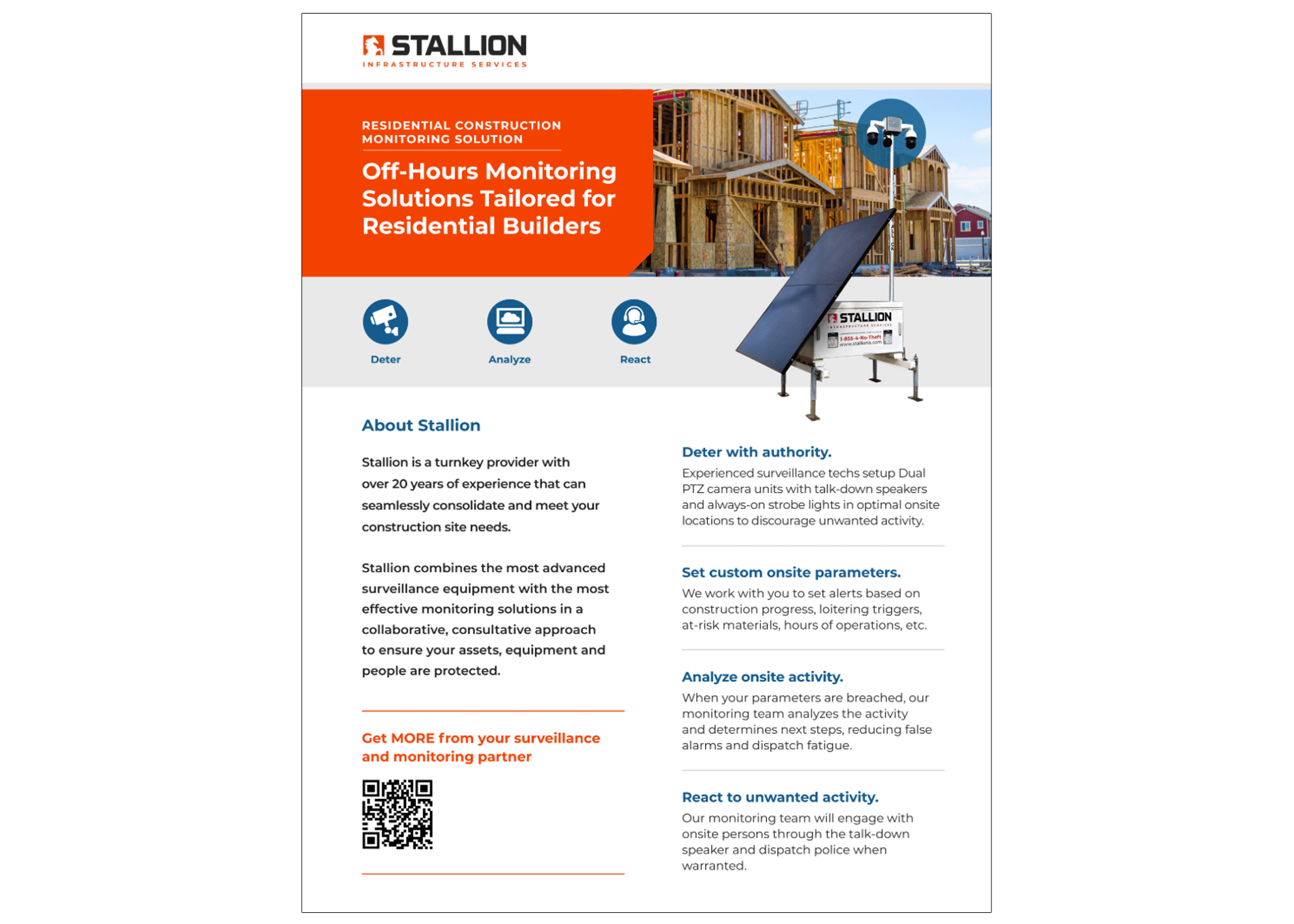 Stallion Residential Monitoring Surveillance Cut Sheet
