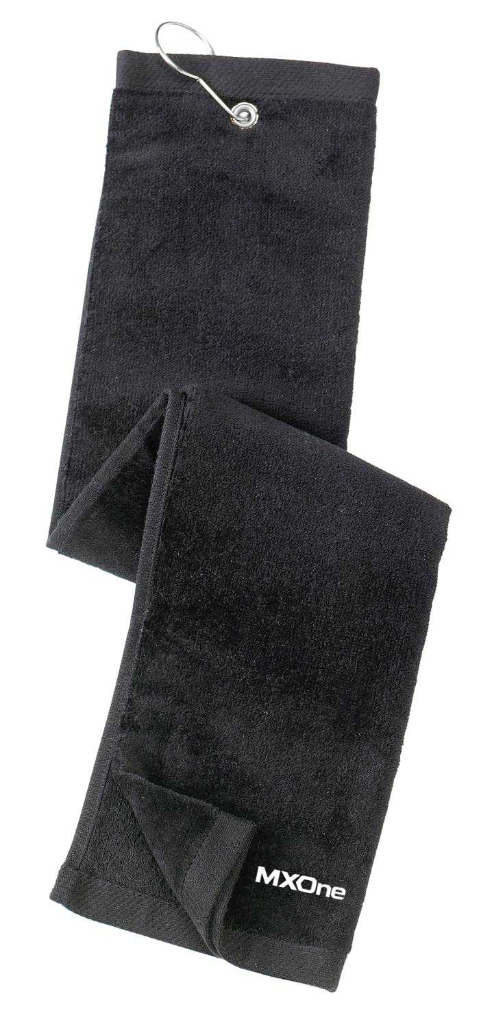 Port Authority® Grommeted Tri-Fold Golf Towel.  TW50