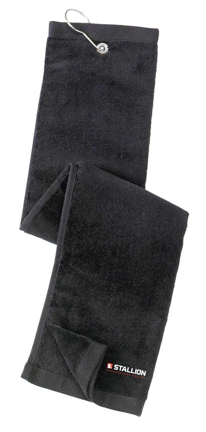 Port Authority® Grommeted Tri-Fold Golf Towel.  TW50