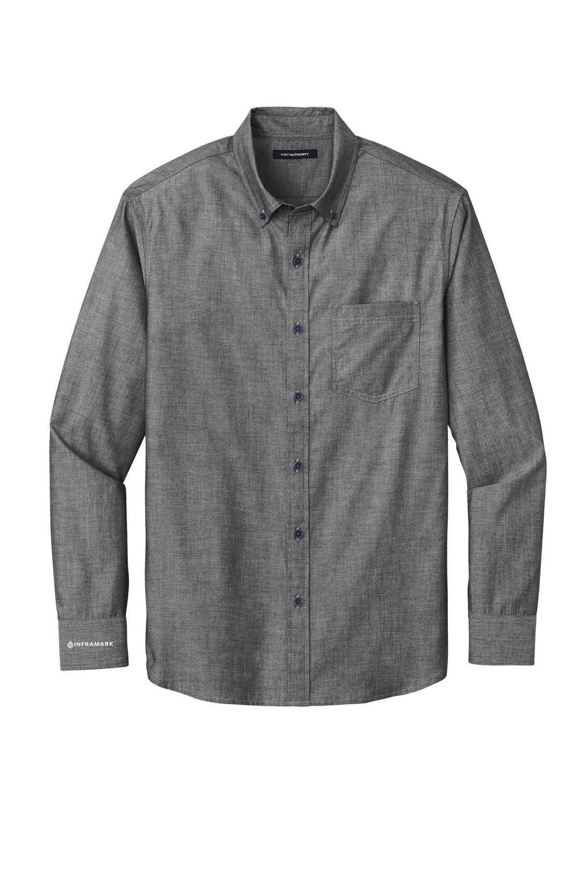 Port Authority® Long Sleeve Chambray Easy Care Shirt W382